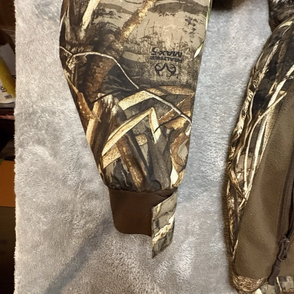 Drake Men's XL Hunting Realtree Camo 1/4 Zip Fleece Pullover Jacket SEE DESCRIPT - Picture 11 of 16